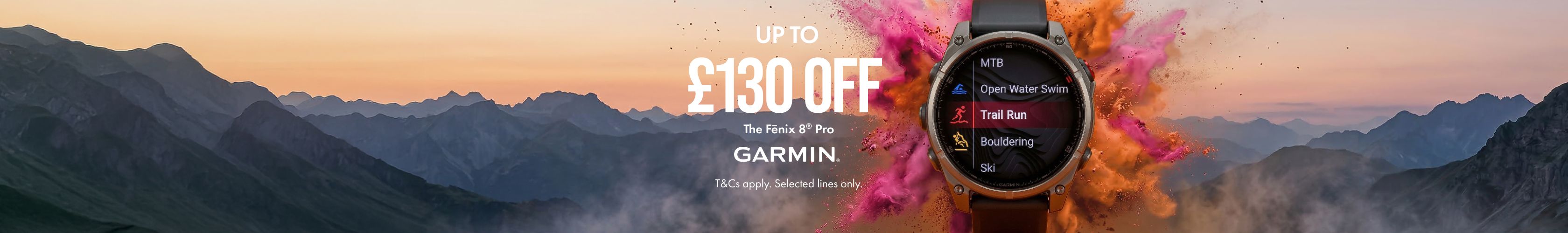 Up to £130 off Fenix 8 pro